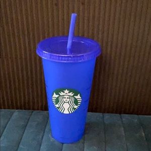 Blue Starbucks Color-Changing and Reusable Cup